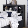10421 Blue Twin Bookcase Headboard - Aviron