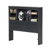 10421 Blueberry Twin Bookcase Headboard (39 Inch) - Aviron -3