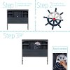 10421 Blueberry Twin Bookcase Headboard (39 Inch) - Aviron -5