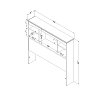 10421 Blueberry Twin Bookcase Headboard (39 Inch) - Aviron -7