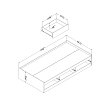 10422 Twin Mates Bed with 3 Drawers - Aviron -6