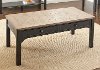 Ebony and Driftwood Coffee Table - Leighton
