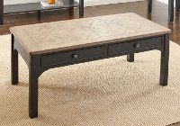 Ebony and Driftwood Coffee Table - Leighton