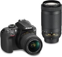 1573 Nikon D3400 DSLR Camera with 18-55mm and 70-300mm Lenses
