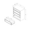 10424 Gray Maple 4-Drawer Chest - Savannah