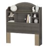 10425 Gray Twin Bookcase Headboard - Savannah-3