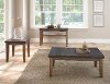 Modern Contemporary Bluestone Top Sofa Table - Debby-2