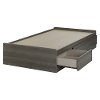 10426 Gray Maple Twin Mates Bed with 3 Drawers (39 Inch) - Savannah -2