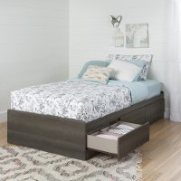 10426 Gray Maple Twin Mates Bed with 3 Drawers (39 Inch) - Savannah