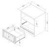10427 Gray Maple One-Drawer Nightstand - Savannah -5