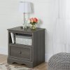 10427 Gray Maple One-Drawer Nightstand - Savannah