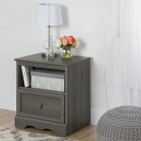 10427 Gray Maple One-Drawer Nightstand - Savannah