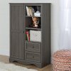 10428 Gray Maple Armoire with Drawers - Savannah -2