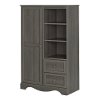 10428 Gray Maple Armoire with Drawers - Savannah -3