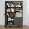 10428 Gray Maple Armoire with Drawers - Savannah -5