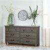 10239 Gray Maple 6 Drawer Dresser - Noble