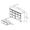 10239 Gray Maple 6 Drawer Dresser - Noble -5
