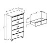 10240 Maple Gray 5 Drawer Chest - Noble -5