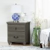 10241 Gray Maple 2 Drawer Night Stand - Noble -1