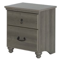 10241 Gray Maple 2-Drawer Night Stand - Noble -2