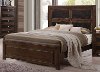 Clearance Contemporary Cappuccino Brown Queen Bed - Sussex