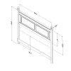 10242 Gray Maple Full/Queen Headboard (54/60 Inch ) - Noble -5