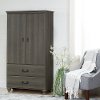 10243 Gray Maple Armoire with Drawers - Noble