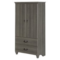 10243 Gray Maple Armoire with Drawers - Noble-2