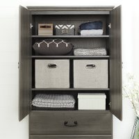 10243 Gray Maple Armoire with Drawers - Noble-3