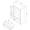 10243 Gray Maple Armoire with Drawers - Noble -7