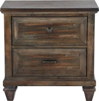 Walnut Brown Classic Traditional Nightstand - Sevilla