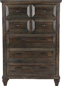 Classic Traditional Brown Chest of Drawers - Sevilla