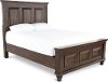 Walnut Brown Classic Traditional Queen Size Bed - Sevilla