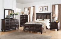 Classic Traditional Brown 4 Piece Queen Bedroom Set - Sevilla