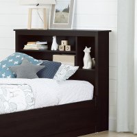 10232 Chocolate Twin Bookcase Headboard (39 Inch) - Vito