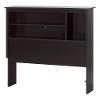 10232 Chocolate Twin Bookcase Headboard (39 Inch) - Vito -2