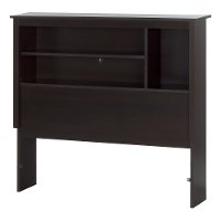 10232 Chocolate Twin Bookcase Headboard (39 Inch) - Vito -2