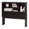 10232 Chocolate Twin Bookcase Headboard (39 Inch) - Vito -3