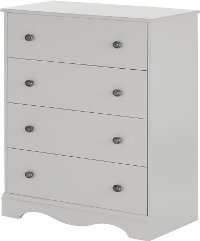 10229 Soft Gray 4 Drawer Chest - Angel -2