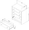 10229 Soft Gray 4 Drawer Chest - Angel -5