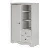 10230 Soft Gray Armoire with Drawers - Angel -2