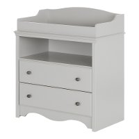 10231 Soft Gray Changing Table with Drawers - Angel-6