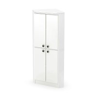 10382 White 4-Door Corner Armoire - Morgan -2