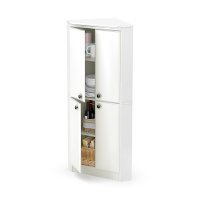 10382 White 4-Door Corner Armoire - Morgan -3