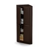 10384 Chocolate 4-Door Corner Armoire - Morgan -2