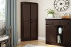 10384 Chocolate 4-Door Corner Armoire - Morgan -3