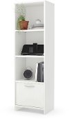 10249 White 3 Shelf Bookcase with Door - Step One