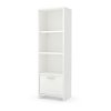 10249 White 3 Shelf Bookcase with Door - Step One -3