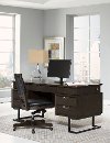 Hickory Brown Executive Desk - Harper Point