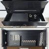 10197 Black Desk with Hutch and Storage - Reevo -5